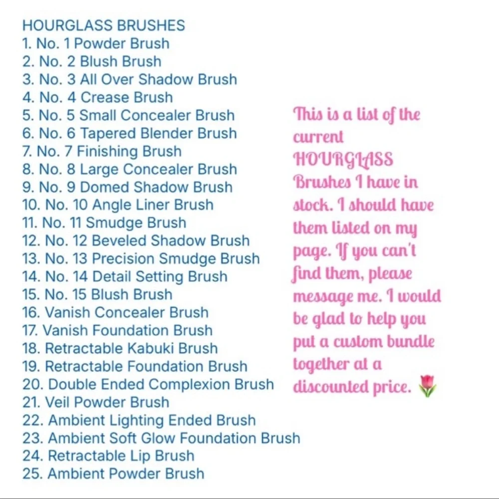 HOURGLASS No. 2 Foundation / Blush Brush  ~NEW~  No Box - Picture 4 of 4